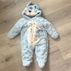 BabiesRUs Blue Puppy One Piece Footie